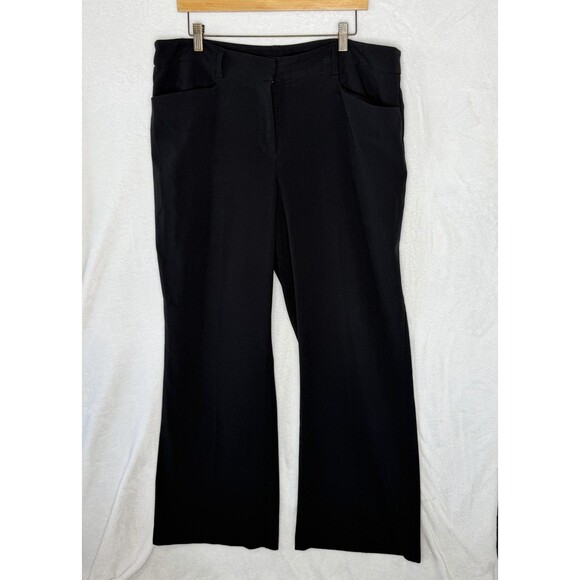 Lane Bryant Black Pants Womens Size 18 Dress Slacks Business Casual Work Wear - Picture 1 of 14